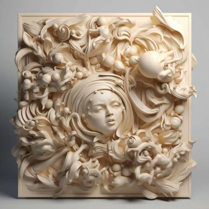 نموذج ثلاثي الأبعاد لآلة CNC 3D Art 